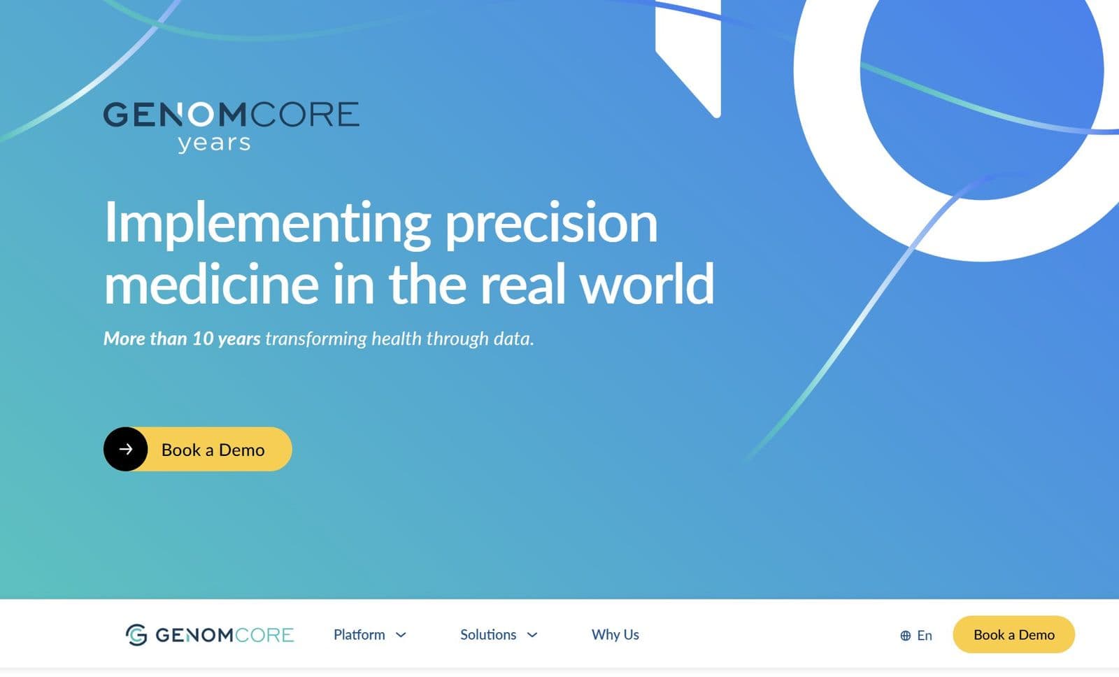 Nuevo sitio web de Genomcore