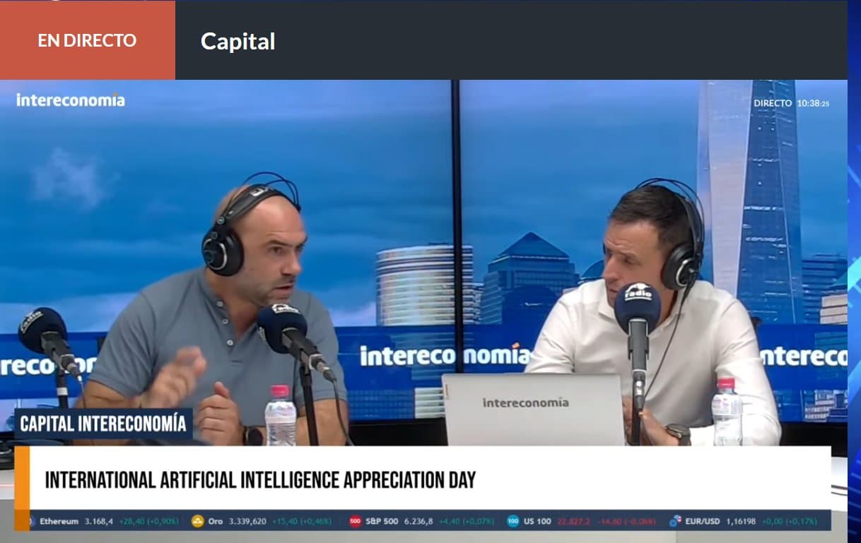 Debate about AI applied to health and technology with purpose in Radio Intereconomia