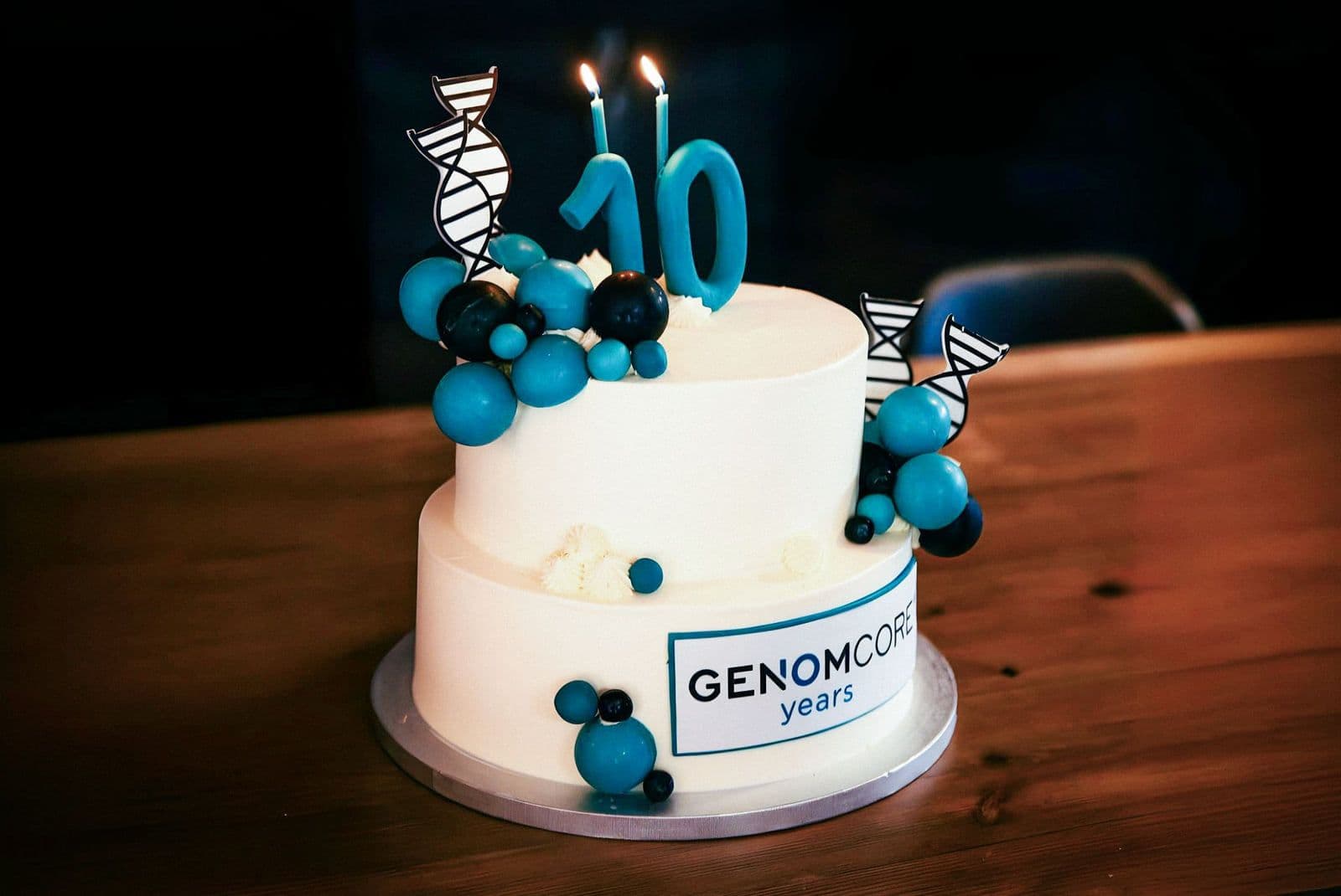 El equipo de Genomcore celebrando el décimo aniversario de la compañía